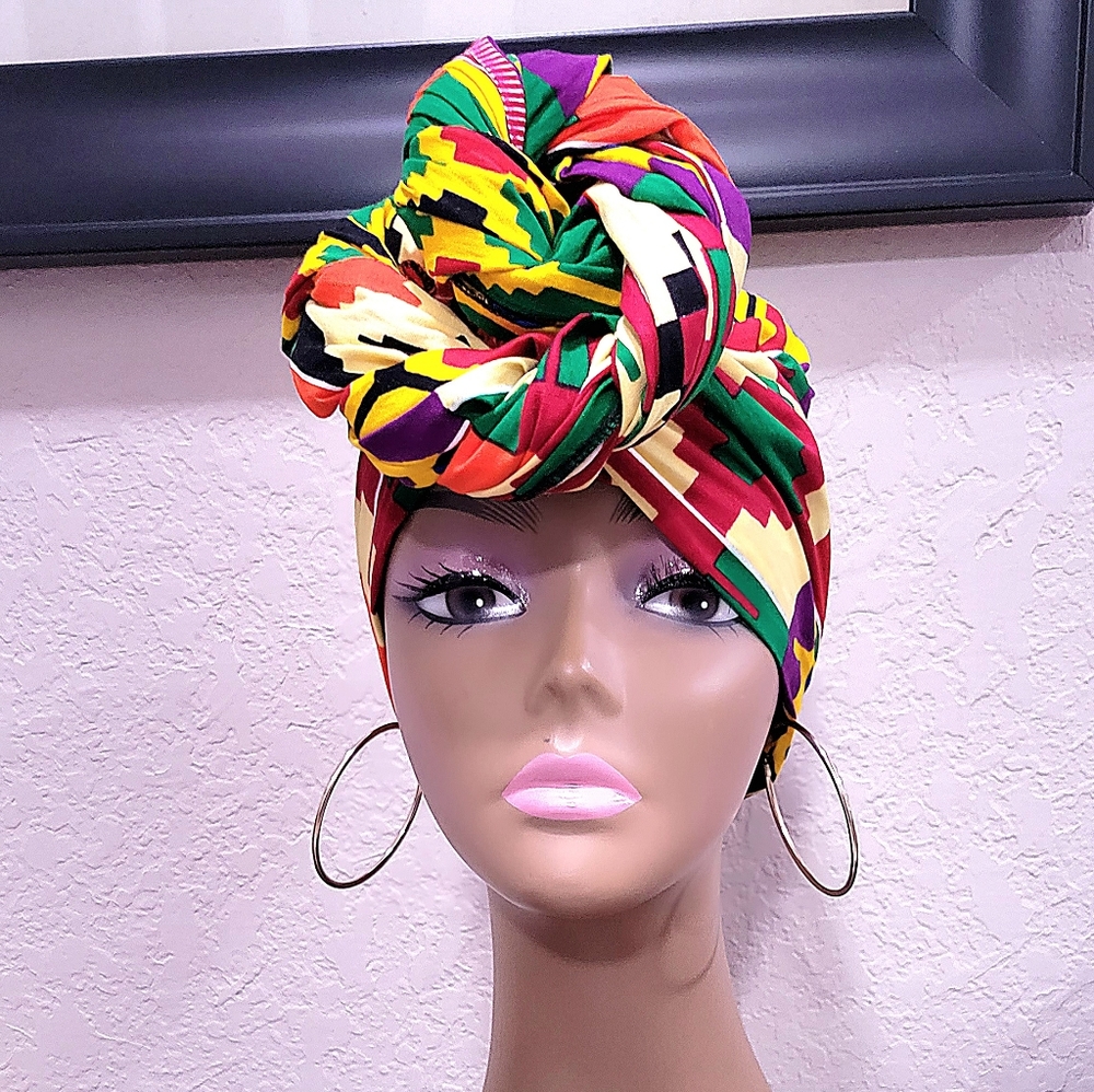 Kente African Ankara headwrap